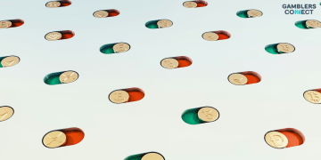 A collection of physical cryptocurrency coins, including Bitcoin, Ethereum, and Cardano, arranged on a multi-colored background, representing the various forms of "bundling" in the crypto ecosystem.