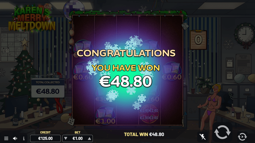 Karen's Merry Meltdown win