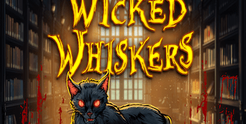 The official logo of Wicked Whiskers depicting a black cat