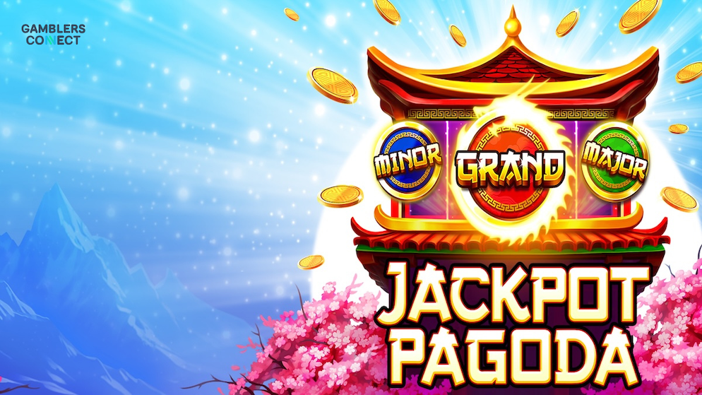 Screenshot of the Hold & Win bonus round in Jackpot Pagoda, showing the grid filled with bronze, silver, and gold coins as the player progresses to higher pagoda levels.