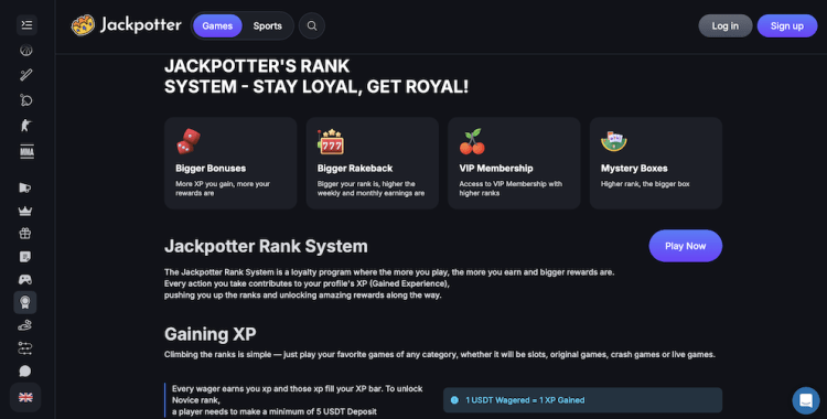 Jackpotter Casino Review (2026) | Bonuses, Slots & More