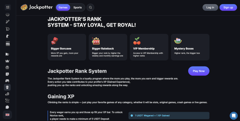 Jackpotter Casino Review (2026) | Bonuses, Slots & More