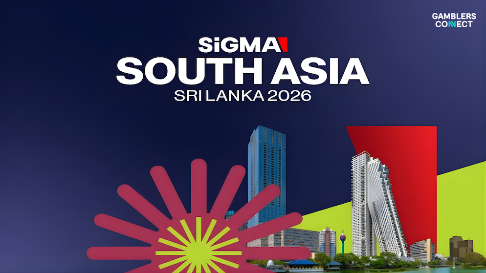 A digital banner representing the SiGMA South Asia conference at Cinnamon Life, where Maltese High Commissioner Reuben Gauci delivered the opening keynote.