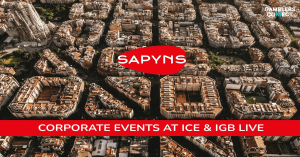 Sapyns Delivers Company Events at ICE & iGB Live!