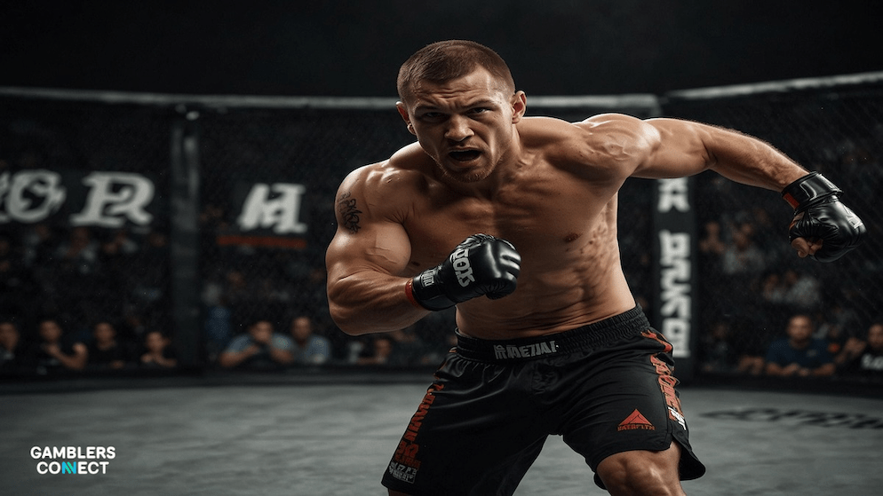 A promotional photo of UFC fighter Valter "The Clean Monster" Walker wearing branded gear, representing his new role as a Spribe brand ambassador.