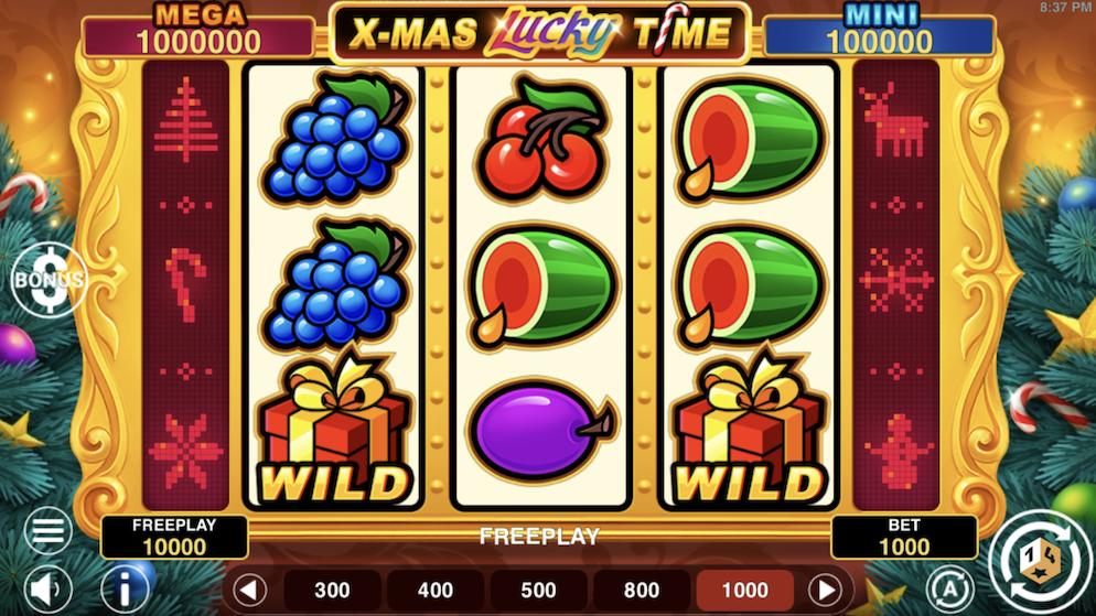 A screenshot of the Hold and Win bonus round showing golden bells an