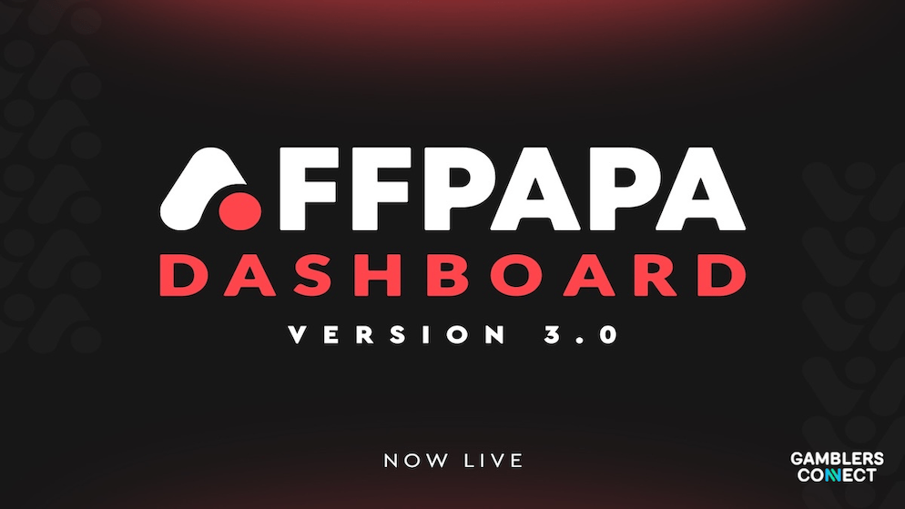 Graphic illustration displaying the AffPapa logo and text announcing the new dashboard is now live.