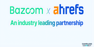 Promotional banner for the "Bazoom x Ahrefs" live webinar featuring speakers Tamara and Constance, scheduled for Tuesday, Jan 20 at 10 AM CET.