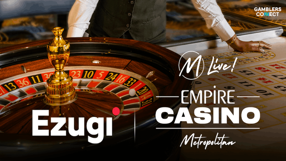 A view of the bustling gaming floor at the Empire Casino in London where the OTT roulette is streamed.