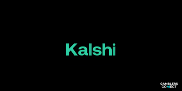 The official Kalshi wordmark logo in mint green text displayed prominently against a solid black background.