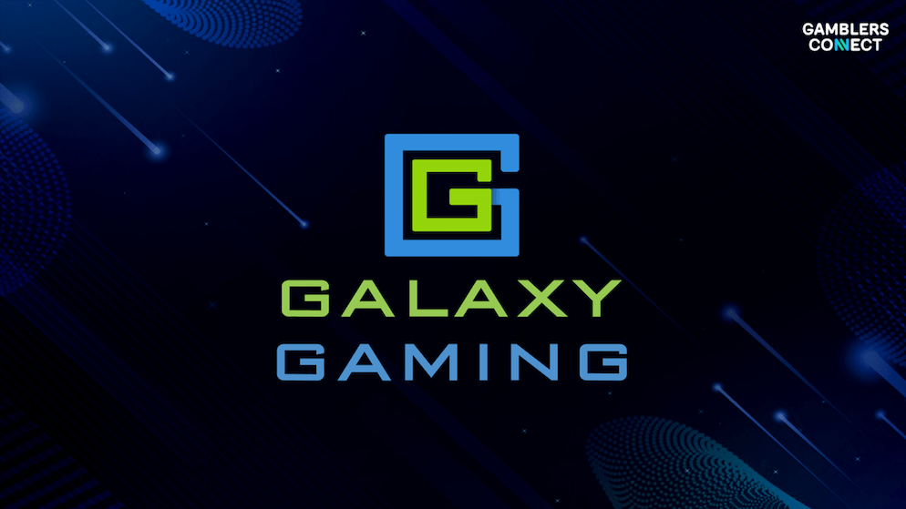 The Galaxy Gaming corporate logo, representing the exclusive Hasbro-licensed technology now available at Metropolitan Gaming venues across London.
