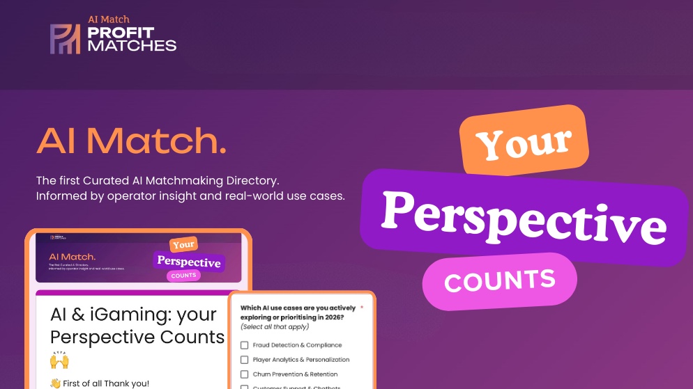 A detailed view of the AI Match curated matchmaking directory interface highlighting AI use cases like fraud detection and player analytics.