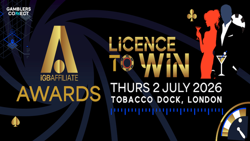 Close-up of a digital award trophy representing the 22 categories in the 2026 iGB Affiliate Awards.