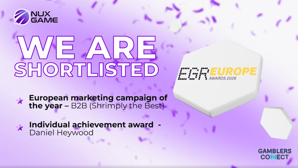NuxGame shortlisted for 2 awards at EGR Awards 2026