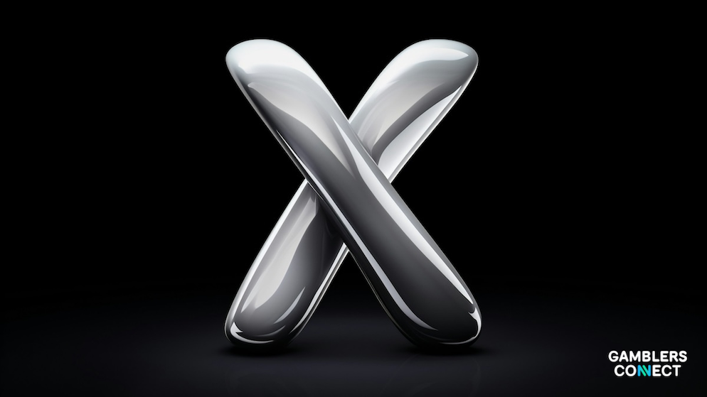 A stylized silver X logo representing the platform's new stance on influencer-led compensated content.