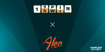 Promotional graphic showing the 1spin4win and Alea logos, representing a new global content distribution deal.