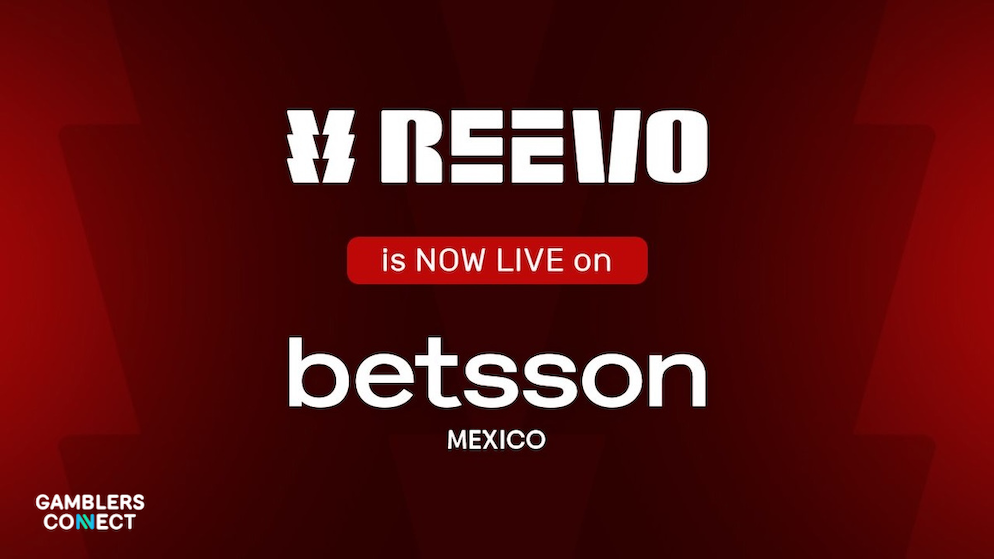 A digital mockup of the Betsson Mexico casino lobby showcasing REEVO's in-house slot games and aggregated content.