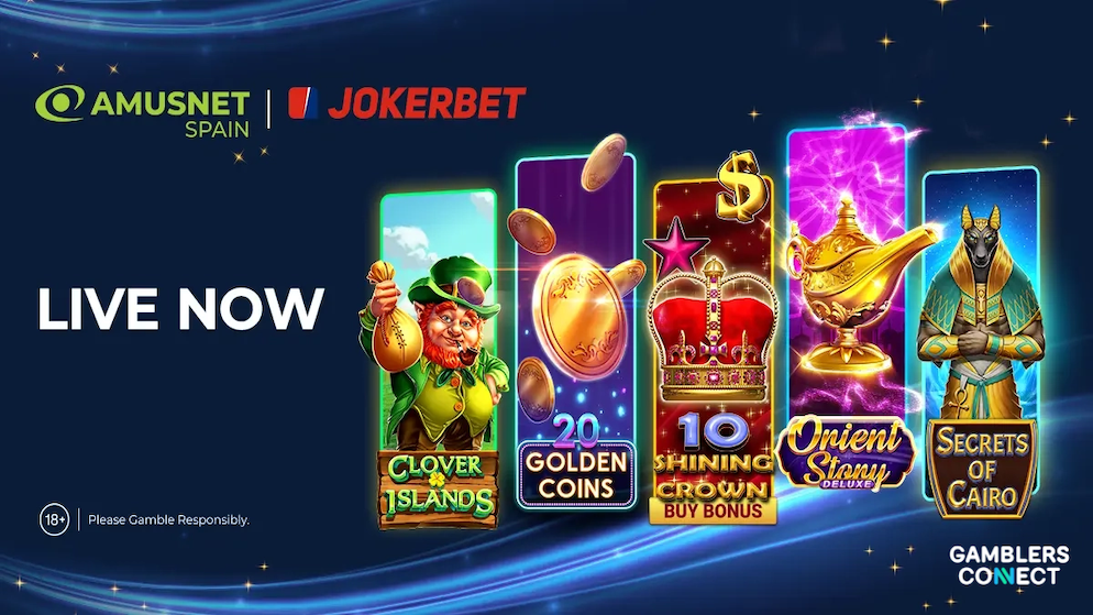 JOKERBET players can now access 30 top-performing Amusnet Spain games featuring unique dual-jackpot mechanics.