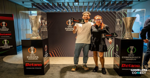 UEFA Legend Nemanja Vidić and Betano Bring Europa League Trophy to Fans in Sofia