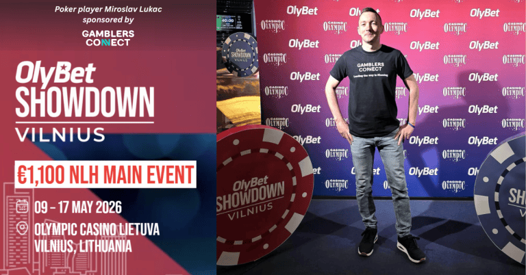Gamblers Connect Sponsors Miroslav Lukac at OlyBet Vilnius