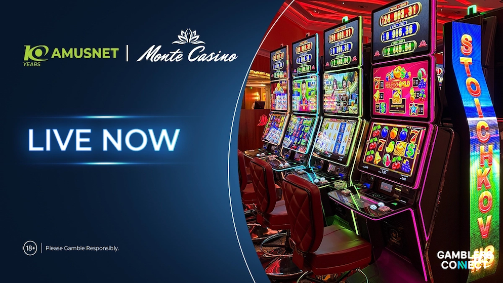Amusnet Deploys Premium Type S32 Slot Cabinets at Monte Casino Sofia