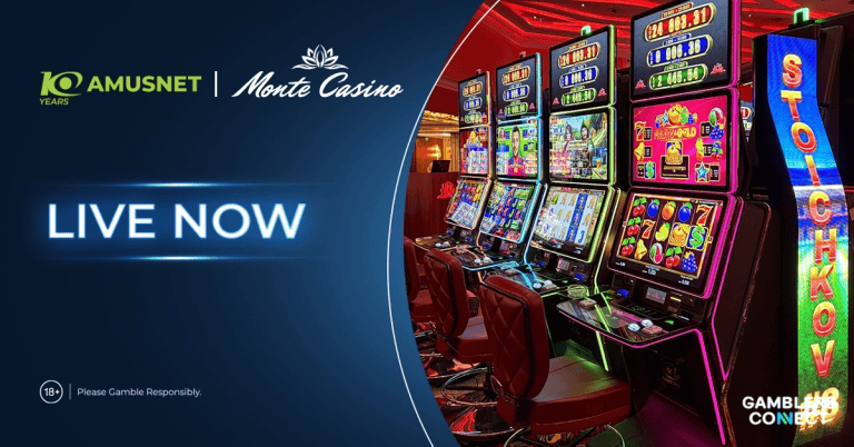 Amusnet Deploys Premium Type S32 Slot Cabinets at Monte Casino Sofia