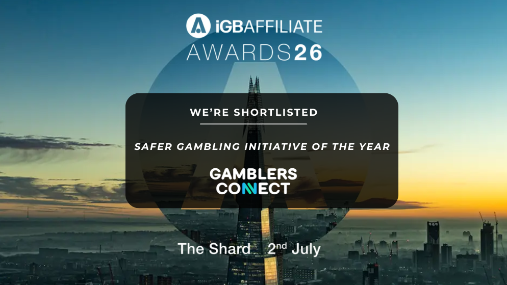 Gamblers Connect Shortlisted for Safer Gambling Initiative of the Year at iGBA Awards 2026
