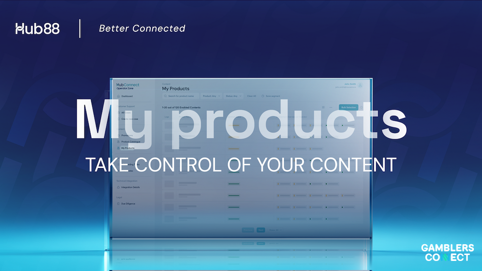 Hub88 has launched "My Products", a new feature inside its HubConnect Operator Zone aimed at simplifying how casino operators configure and activate their content portfolios. 