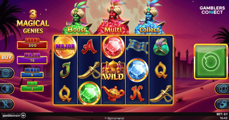 Spinomenal Unveils Arabian Adventure with 3 Magical Genies