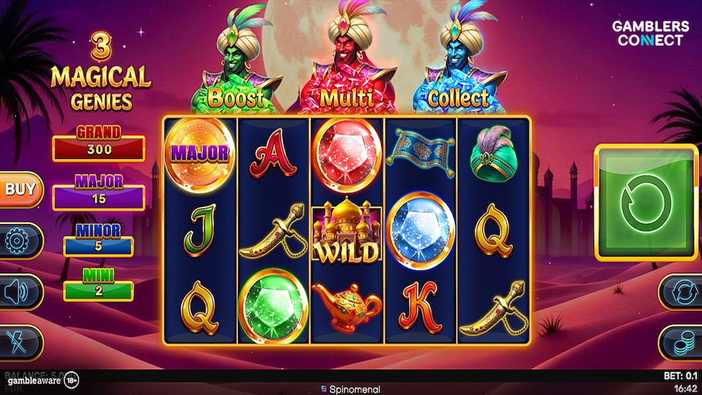 Leading iGaming content provider Spinomenal has officially launched its latest mystical slot adventure, 3 Magical Genies.