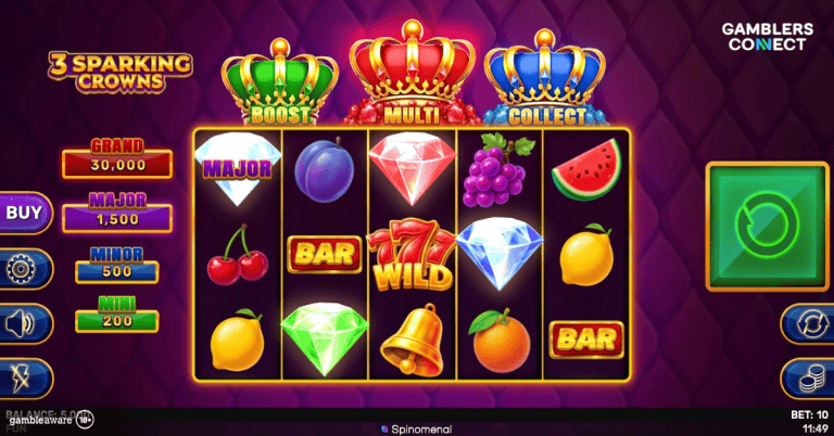 Spinomenal Expands Fruit-Machine Genre with the Launch of “3 Sparking Crowns”
