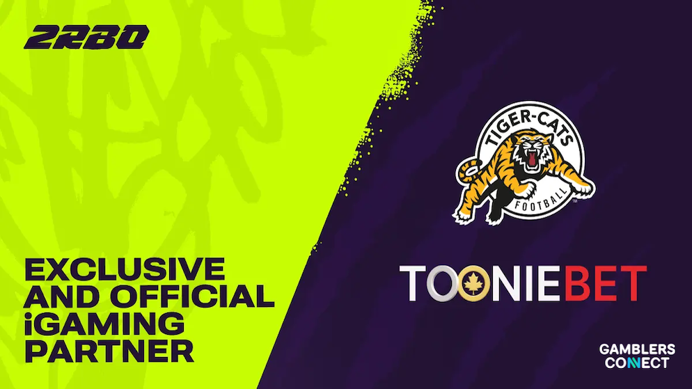 Exclusive and official iGaming partnership layout between ToonieBet and the Tiger-Cats, managed under the 2RBO Affiliates network framework.