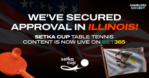 BETER Secures Illinois Gaming Board Approval for Setka Cup Table Tennis Live Data