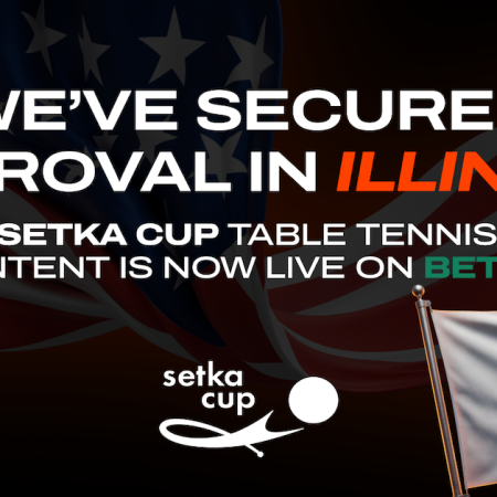 BETER Secures Illinois Gaming Board Approval for Setka Cup Table Tennis Live Data