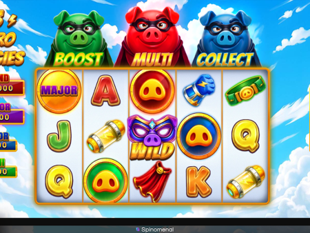 Spinomenal Launches Superhero Themed Slot “3 Hero Piggies” with 3,000x Jackpot