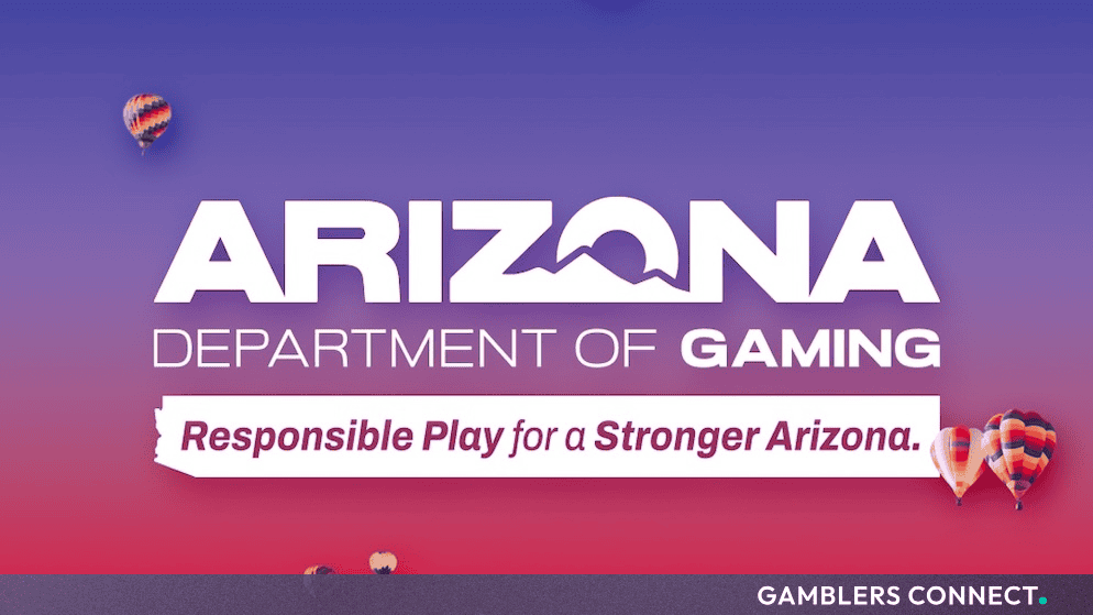 he brand banner of the Arizona Department of Gaming, emphasizing responsible and lawful play within the state.