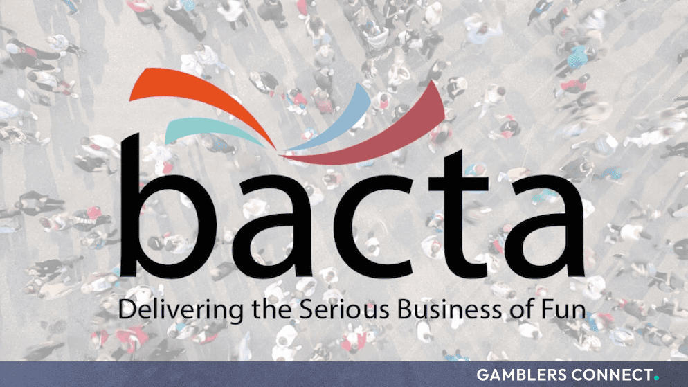Official Bacta trade association logo displayed over a blurred background of crowds representing high-street businesses and retail operators.