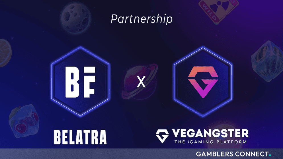 Belatra Partners with Vegangster to Expand Global iGaming Content Distribution 1 Official partnership graphic displaying the logos of Belatra Games and Vegangster.