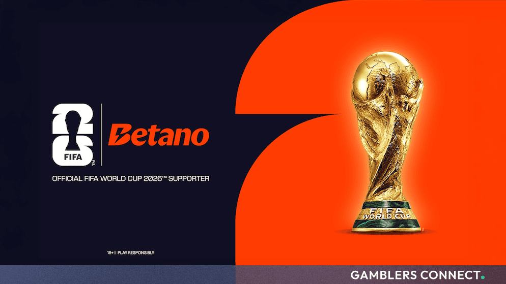 The golden FIFA World Cup trophy displayed alongside Betano branding, representing global fan engagement and match prediction insights for the quarter-final stage.