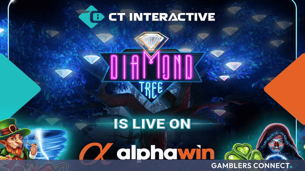 CT Interactive Launches Diamond Tree Jackpot on Alphawin in Bulgaria 1 The official Diamond Tree Jackpot system launch graphic, celebrating the commercial integration between CT Interactive and Alphawin in Bulgaria.
