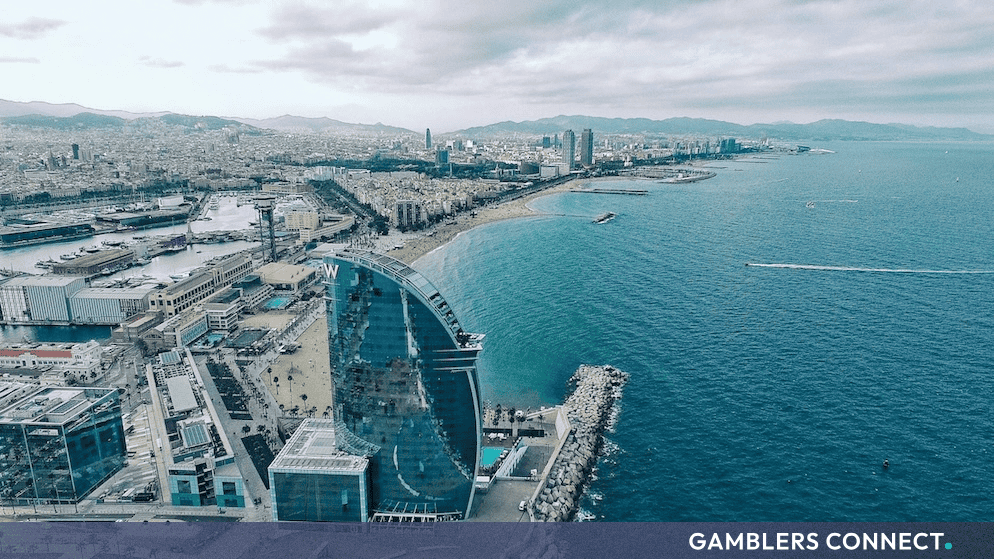 ICE Barcelona 2027 to Introduce Digital and FinTech Transformation Hall 1 The urban coastal layout of Barcelona, Spain, serving as the international host city for WorldGaming's flagship ICE industry trade convention.