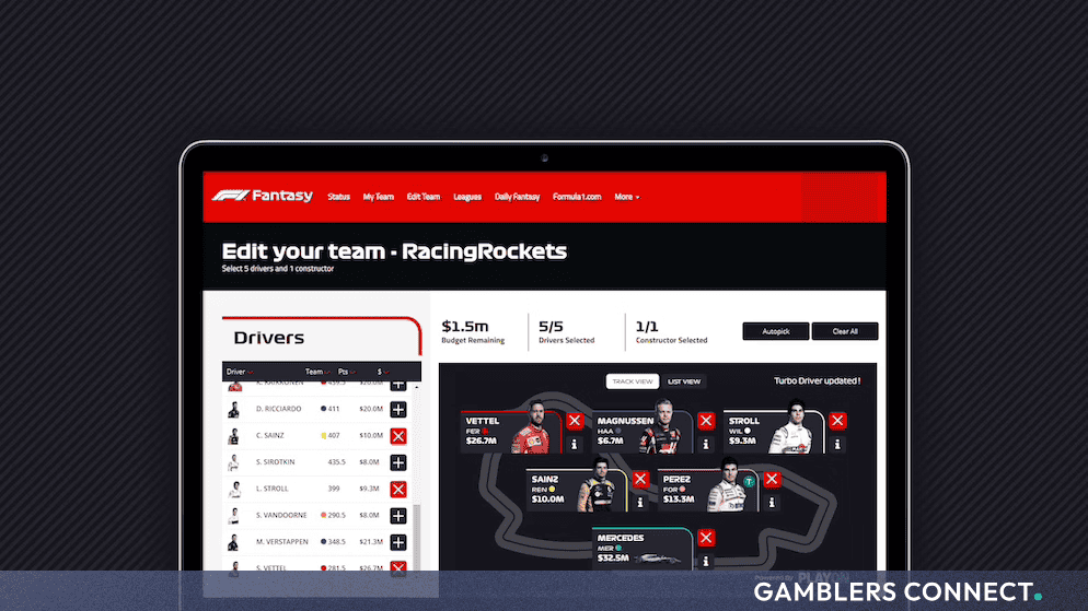 F1 Fantasy Strategy Guide: Tackling the Contrasting Belgium and Hungary Double-Header 1 The F1 Fantasy interface displaying the driver and constructor selection screen on a laptop.