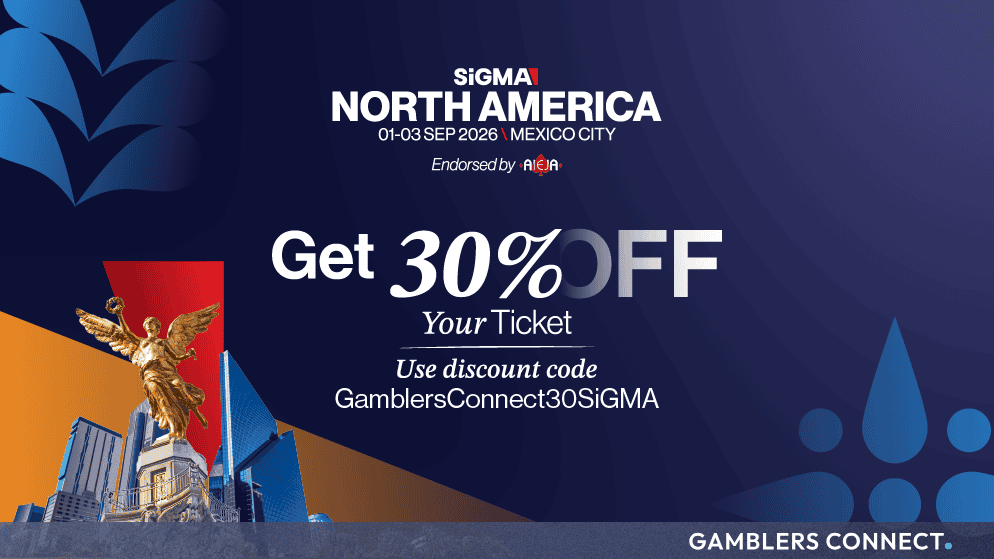 Gamblers Connect Unveils Exclusive 30% Discount for SiGMA North America 2026 1 Official marketing collateral showcasing the media partner pass benefits and code validation for the upcoming Latin American and North American iGaming exhibition.