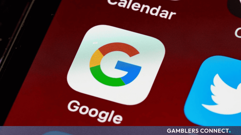 Close-up display of the Google logo application icon on a mobile device screen.