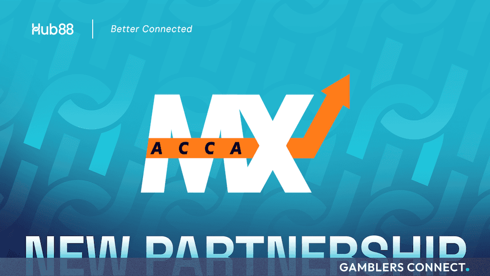 Hub88 Partners with AccaMAX to Expand B2B Content Aggregation Network 1 Official corporate release graphic illustrating the strategic software alliance between Hub88 and game development studio AccaMAX.