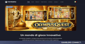 Sleek dark-themed digital interface of the newly overhauled Mondoplay platform showcasing vibrant slot artwork and crisp typography at www.mondoplay.eu.
