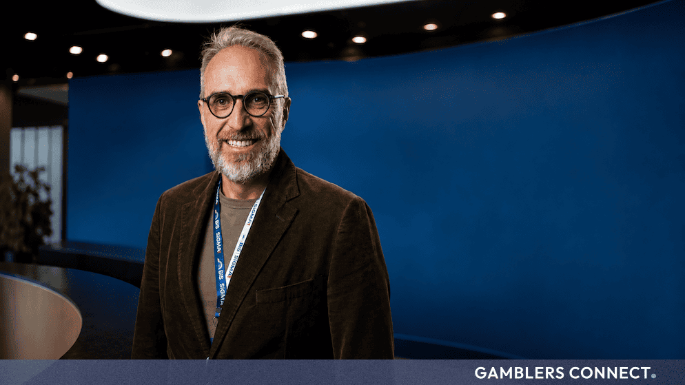 Hugo Baungartner, General Manager LatAm at PG Soft, showcasing his connection to regional trade associations like BiS SiGMA.