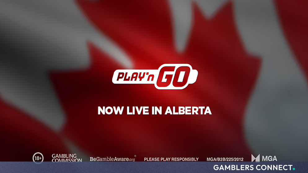 Play’n GO Secures Strong Day-One Footprint in Alberta’s New Regulated iGaming Market 1 Official Play'n GO promotional graphic celebrating their live market entry in Alberta with local gaming operators.