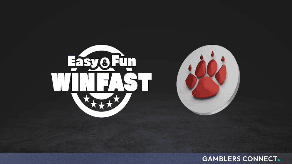 Promotional branding artwork highlighting Win Fast Games integration into QTech's emerging market aggregator platform.