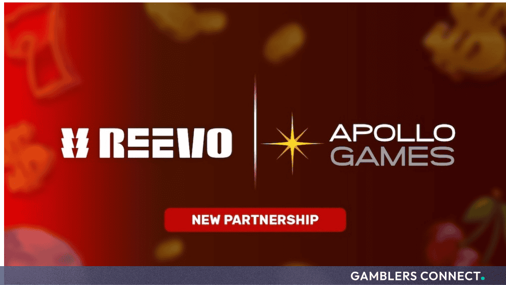 Official partnership header graphic indicating the collaboration between REEVO and Apollo Games.